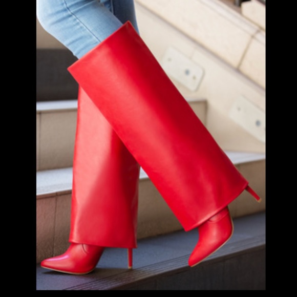 layered stiletto boot white